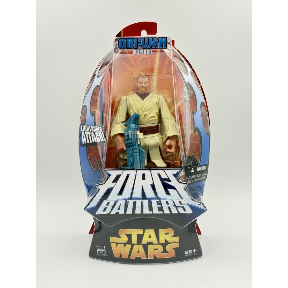 Star Wars Force Battlers Obi-Wan Kenobi 7" Action Figure Hasbro Vintage 2005 New